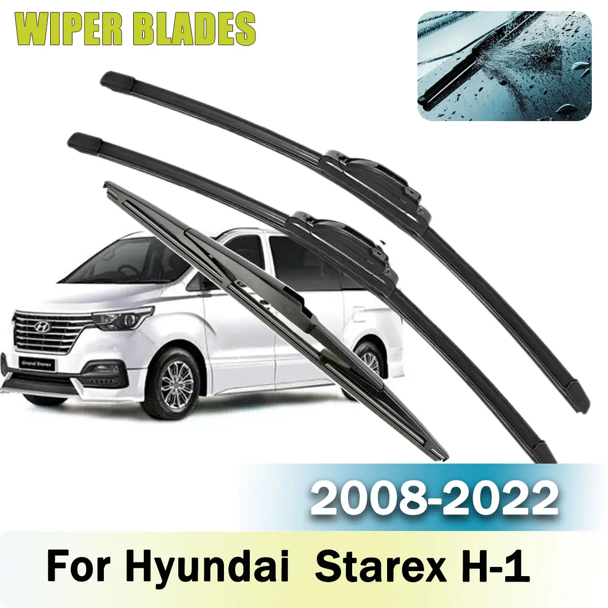 Car Front Rear Wiper Blades Brushes Set 3PCS For Hyundai Starex H-1 2008-2022 Accessories Window Windscreen Windshield
Car Front Rear Wiper Blades Brushes Set 3PCS For Hyundai Starex H-1 2008-2022 Accessories Window Windscreen Windshield