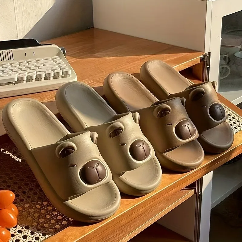 Summer Capybara Slippers Men Women EVA Slides Cartoon Cute Non Slip Soft Sole Odor Resistant Beach Outdoor Casual Slip On Sandal
Summer Capybara Slippers Men Women EVA Slides Cartoon Cute Non Slip Soft Sole Odor Resistant Beach Outdoor Casual Slip On Sandal