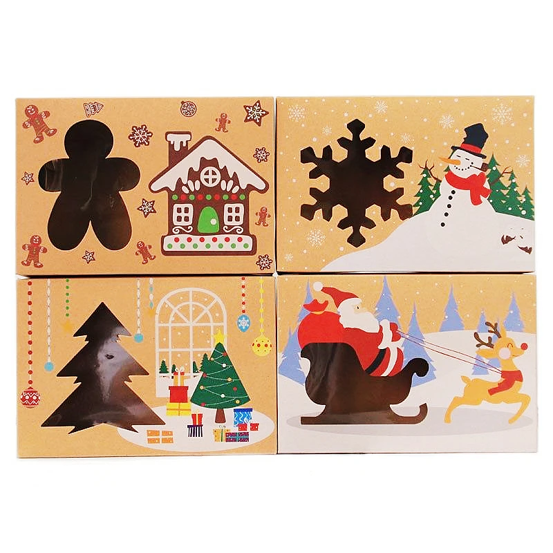 Christmas Cookie Cake Candy Box Kraft Paper Presents Packaging Boxes Large Christmas Gift Box With Window New Year Navidad 2023
Christmas Cookie Cake Candy Box Kraft Paper Presents Packaging Boxes Large Christmas Gift Box With Window New Year Navidad 2023