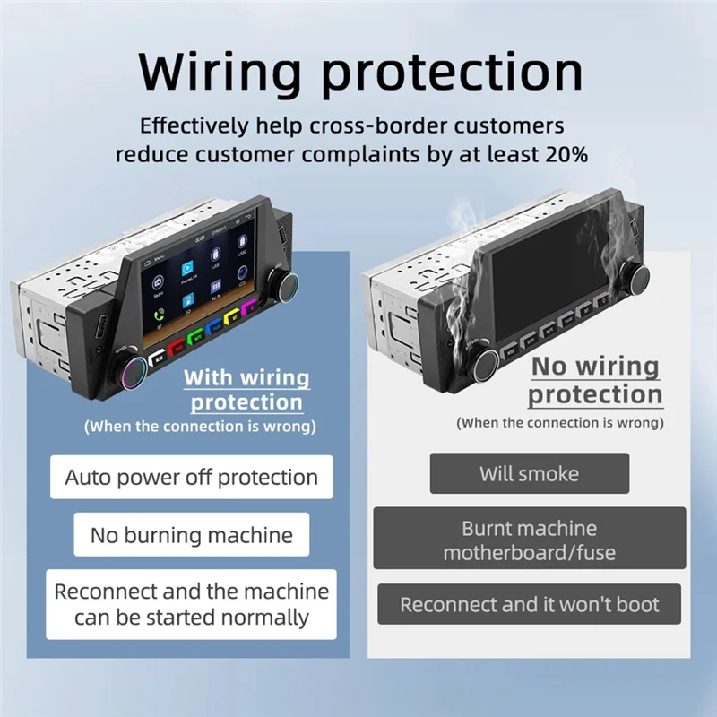 Unusual 1 Din 4.7Inch Car Radio Wireless Carplay Android Auto Mirrorlink RGB BT USB Type-C Charging FM Stereo Reversing Camera
Unusual 1 Din 4.7Inch Car Radio Wireless Carplay Android Auto Mirrorlink RGB BT USB Type-C Charging FM Stereo Reversing Camera