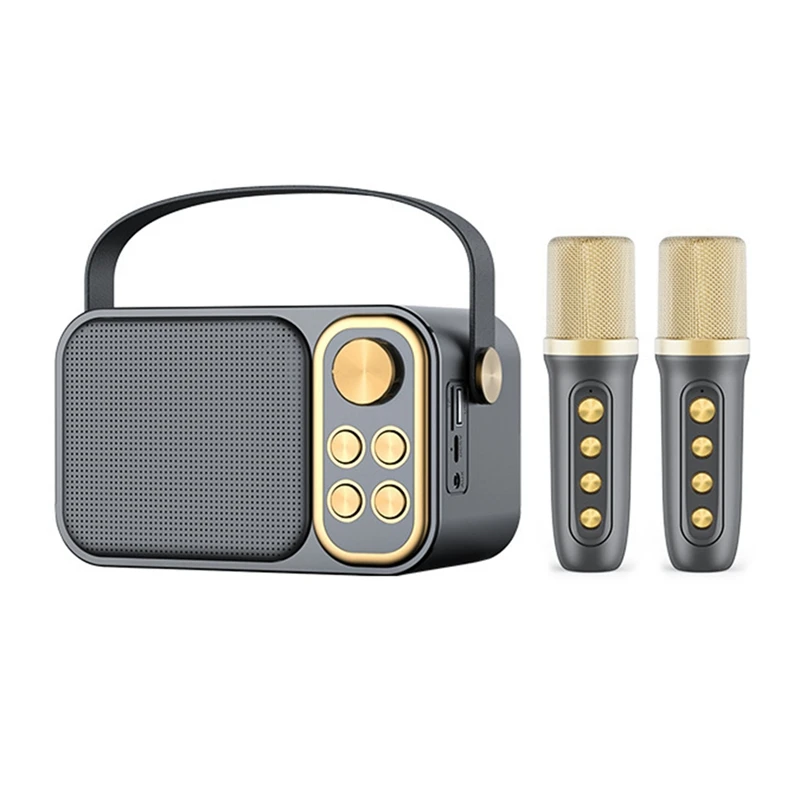 Портативная караоке-машина со светодиодной подсветкой RGB, беспроводные микрофоны, HIFI стерео объемные голосовые эффекты для вечеринок-A86Z
Портативная караоке-машина со светодиодной подсветкой RGB, беспроводные микрофоны, HIFI стерео объемные голосовые эффекты для вечеринок-A86Z