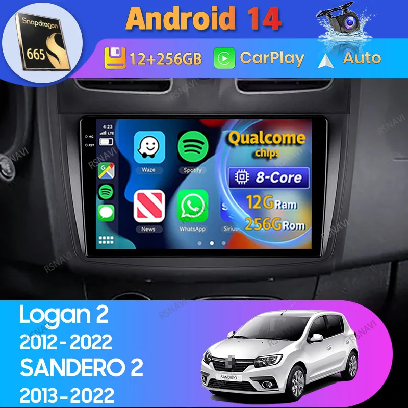 Автомагнитола на Android 14 для Renault Logan 2 2012-2022, Sandero 2 2013-2022, автомагнитола с навигацией, DVD, видеоплеером, 2 Din, стерео
Автомагнитола на Android 14 для Renault Logan 2 2012-2022, Sandero 2 2013-2022, автомагнитола с навигацией, DVD, видеоплеером, 2 Din, стерео
