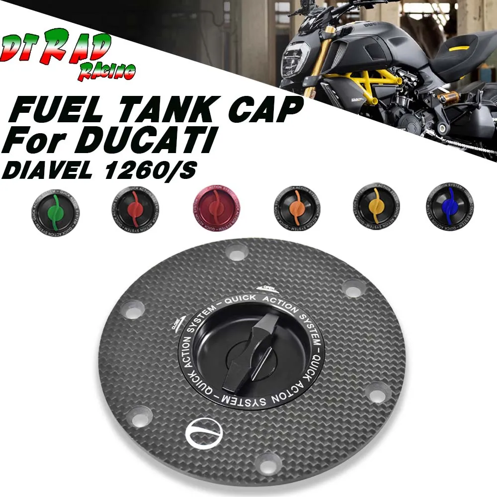 For DUCATI DIAVEL 1260/S 2010-2023 Carbon Fiber Quick Gas Fuel Tank Cap Motorcycle Gasoline Plug Airbox Petrol Tank Cover
For DUCATI DIAVEL 1260/S 2010-2023 Carbon Fiber Quick Gas Fuel Tank Cap Motorcycle Gasoline Plug Airbox Petrol Tank Cover