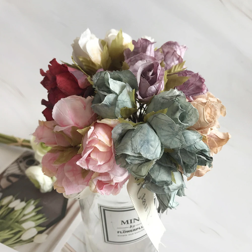 European retro rayon tea rose flower bud bouquet wedding home retro fake flower party DIY decoration purple artificial flowers
European retro rayon tea rose flower bud bouquet wedding home retro fake flower party DIY decoration purple artificial flowers