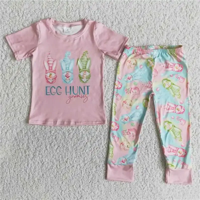 2022 New Arrivals Festival Pink Easter Egg Hunt Print Sleeves Short Shirt Pants Suits Outfits Girls For Daily Wearing Clothes
2022 New Arrivals Festival Pink Easter Egg Hunt Print Sleeves Short Shirt Pants Suits Outfits Girls For Daily Wearing Clothes