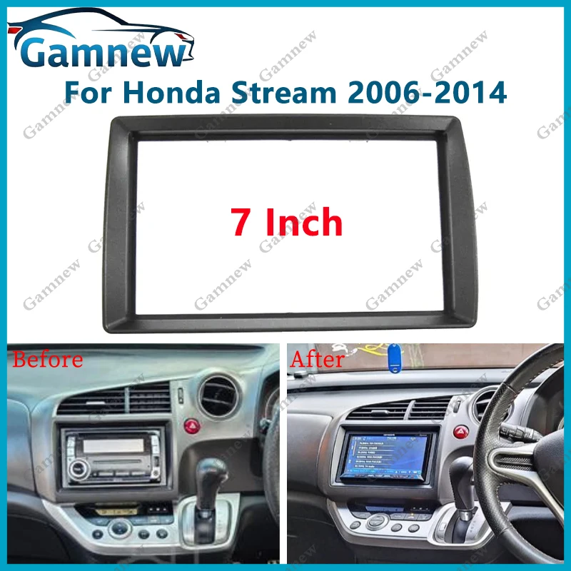7 inch 2DIN Car Fascia Radio Panel For Honda Stream 2006-2014 Frame Kit Install Facia Face Plate
7 inch 2DIN Car Fascia Radio Panel For Honda Stream 2006-2014 Frame Kit Install Facia Face Plate
