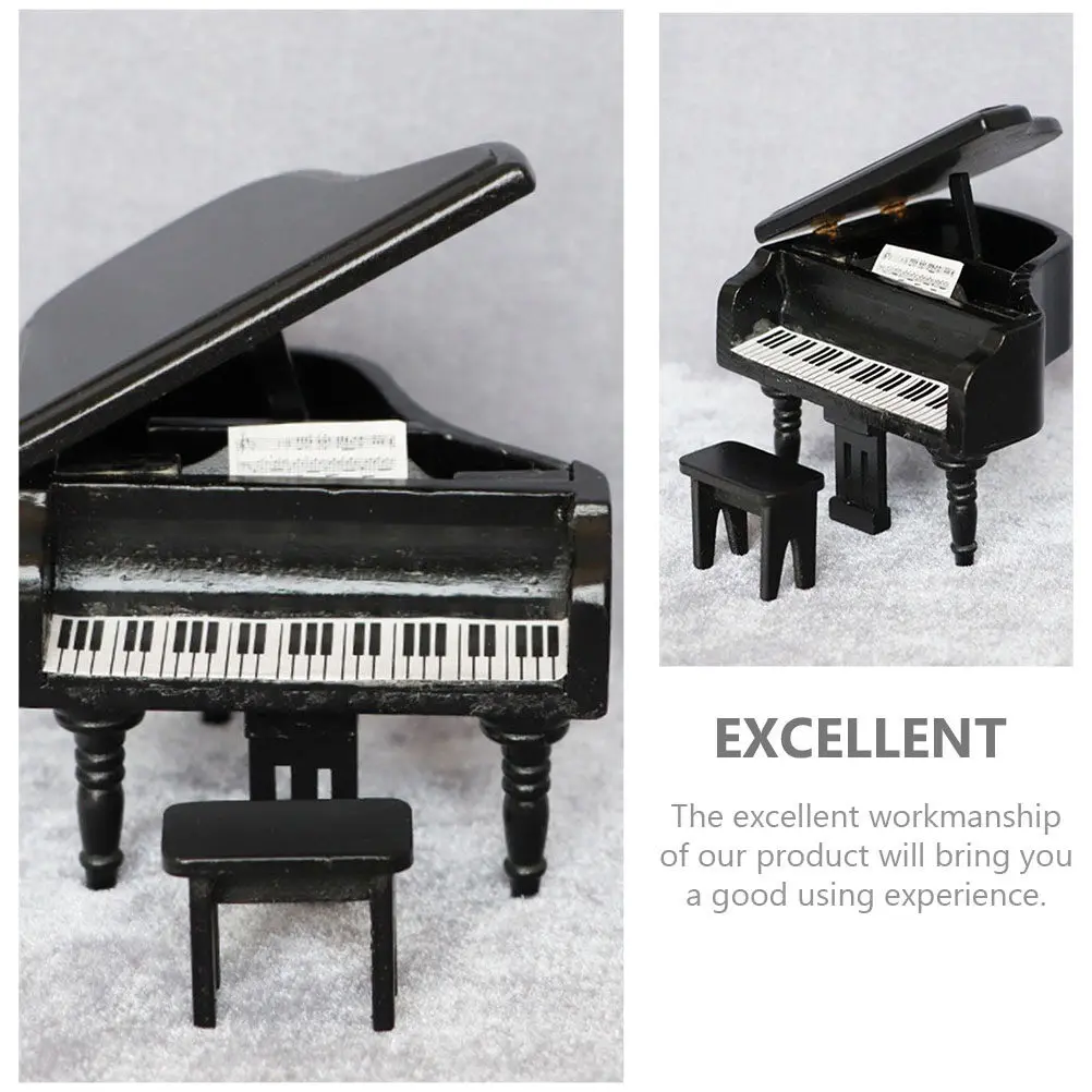 Miniature Piano Decor Made of Wood Perfect for Tiny House Interior Landscape Adornment Piece Collection
Miniature Piano Decor Made of Wood Perfect for Tiny House Interior Landscape Adornment Piece Collection