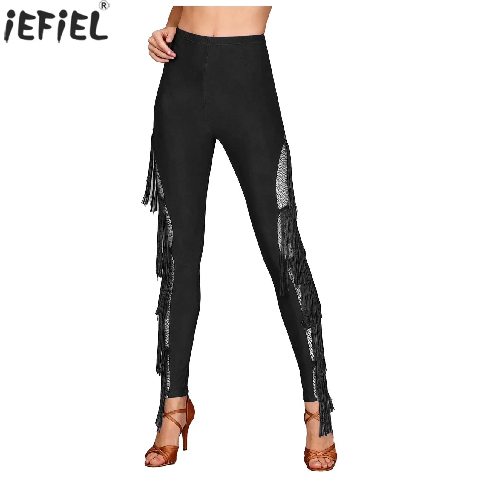 Женские многоярусные брюки с кисточками по бокам, леггинсы для латинских танцев, чача, танго, узкие эластичные брюки для танцевального костюма для танго, сальсы
Женские многоярусные брюки с кисточками по бокам, леггинсы для латинских танцев, чача, танго, узкие эластичные брюки для танцевального костюма для танго, сальсы