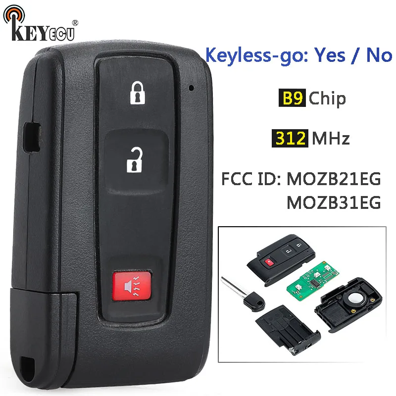 KEYECU 312 МГц FCC ID: MOZB21EG MOZB31EG Умный дистанционный брелок без ключа для Toyota Prius 2004 2005 2006 2007 2008 2009 
KEYECU 312 МГц FCC ID: MOZB21EG MOZB31EG Умный дистанционный брелок без ключа для Toyota Prius 2004 2005 2006 2007 2008 2009