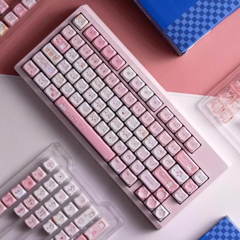 Pixel Meow Meow Keycaps PBT+PC Transparent Keycap Chosfox&Soulcat 141+26Key Cherry Height Mechanical Keyboard Cute Keycaps
Pixel Meow Meow Keycaps PBT+PC Transparent Keycap Chosfox&Soulcat 141+26Key Cherry Height Mechanical Keyboard Cute Keycaps