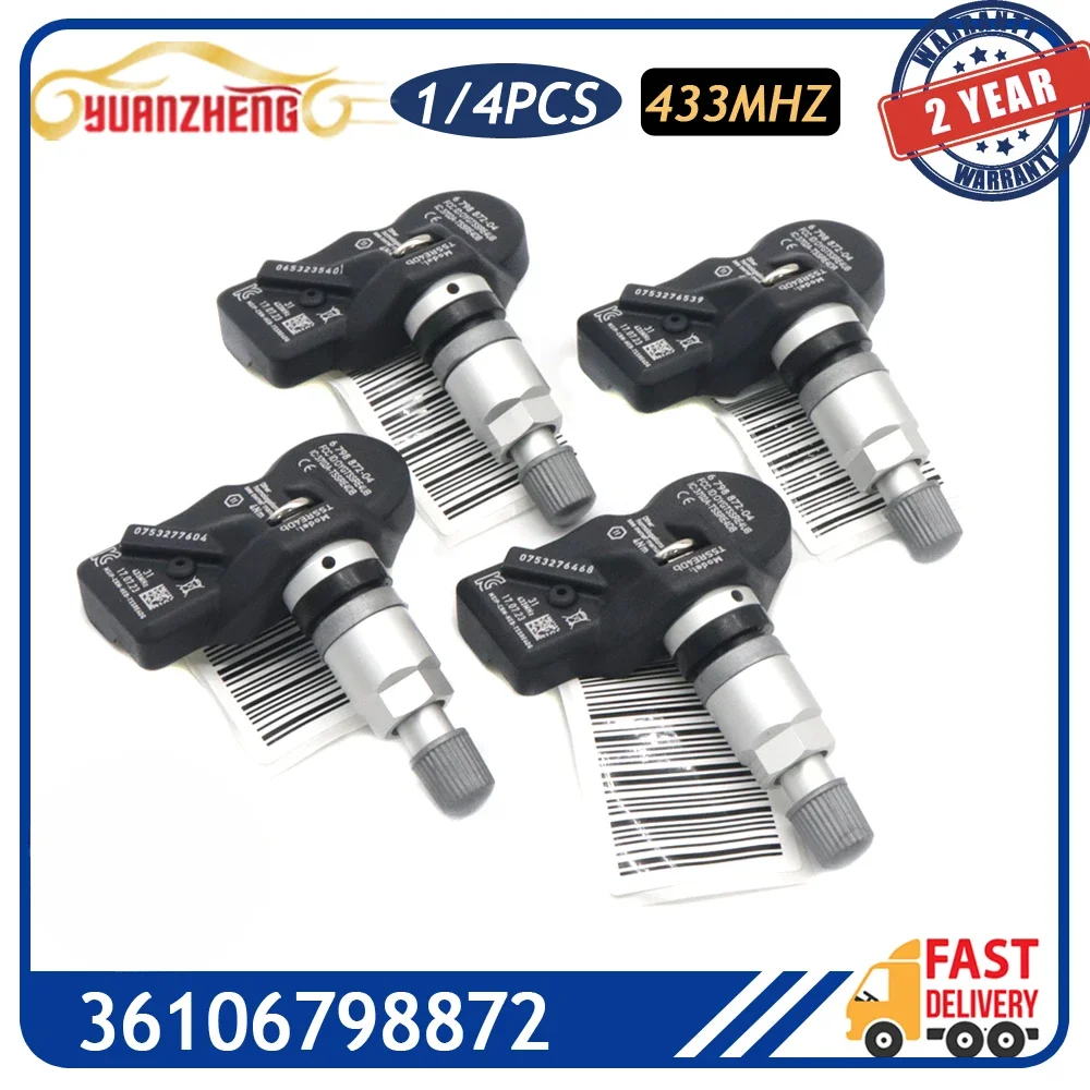 Car Tire Pressure Monitor Sensor TPMS 36106798872 for BMW 2 3 4 5 6 7 X1 X3 X4 Z4 Mini COOPER R60 ROOLS ROYCE Ghost 433Mhz
Car Tire Pressure Monitor Sensor TPMS 36106798872 for BMW 2 3 4 5 6 7 X1 X3 X4 Z4 Mini COOPER R60 ROOLS ROYCE Ghost 433Mhz
