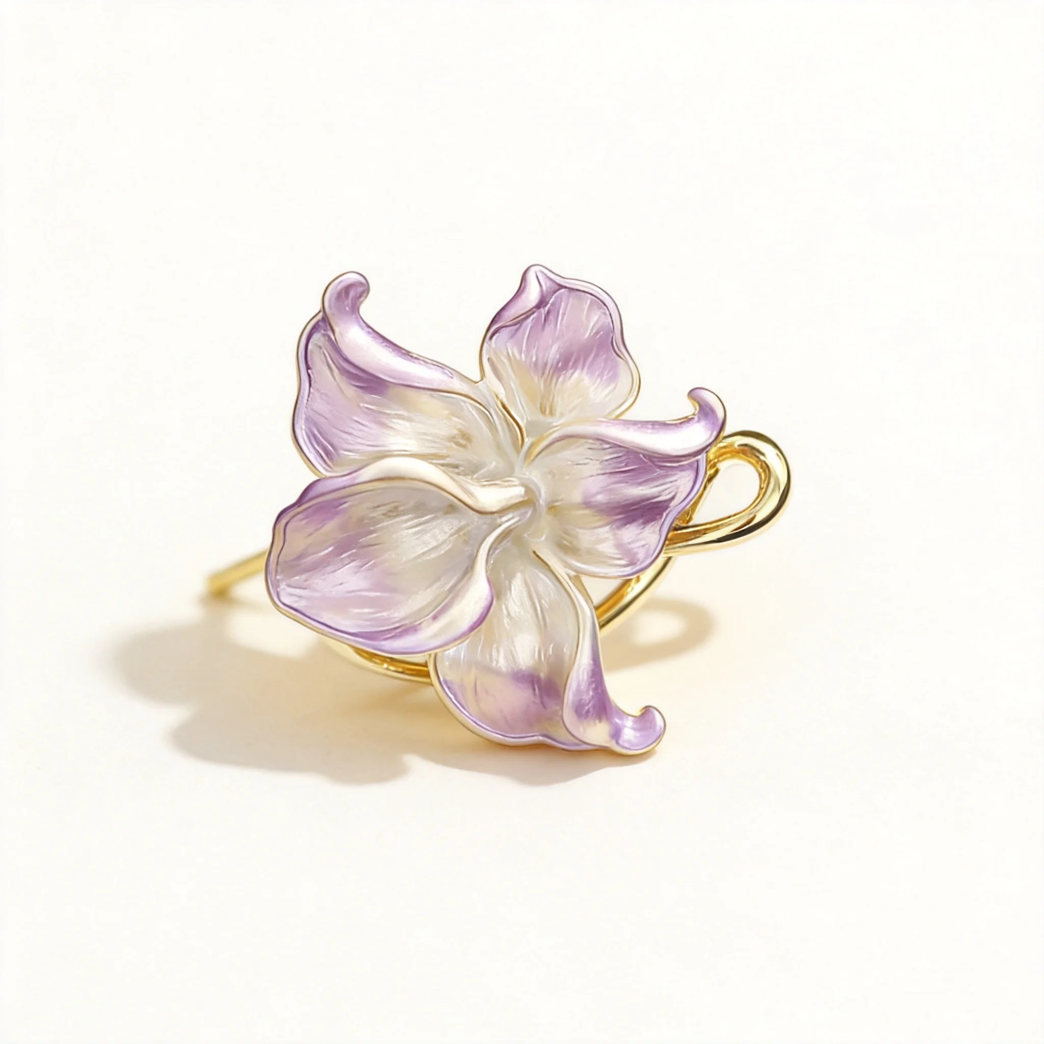 Chinese Style Auspicious Blessing Gold Plated Gradient Purple White Enamel Lotus Brooch Elegant Women Lucky Flower Lapel Pin For
Chinese Style Auspicious Blessing Gold Plated Gradient Purple White Enamel Lotus Brooch Elegant Women Lucky Flower Lapel Pin For