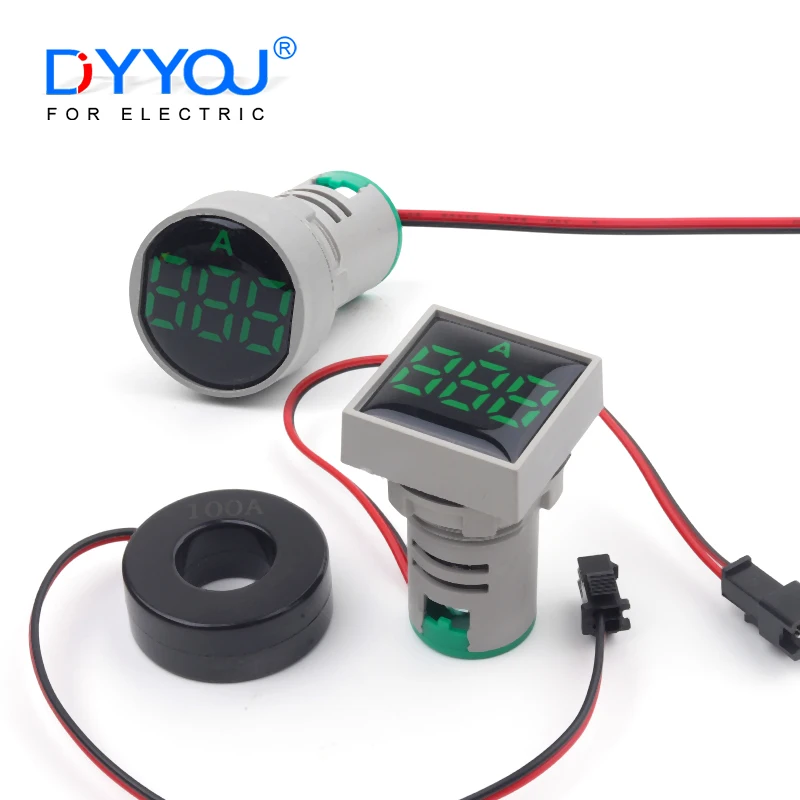 DIY YOU 22mm Protective Film Square/Round Digital Current Meter indicator LED Pilot Lamp Ammeter 0-100A Current Tester Meters
DIY YOU 22mm Protective Film Square/Round Digital Current Meter indicator LED Pilot Lamp Ammeter 0-100A Current Tester Meters