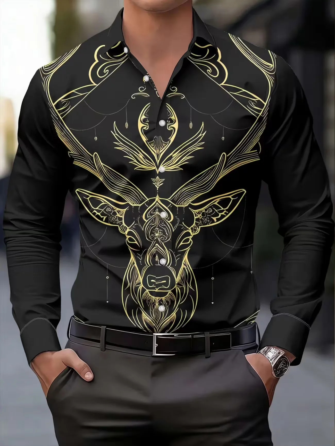 New emerald butterfly floral print men's long sleeved shirt light luxury vacation style casual flower shirt clothing
New emerald butterfly floral print men's long sleeved shirt light luxury vacation style casual flower shirt clothing