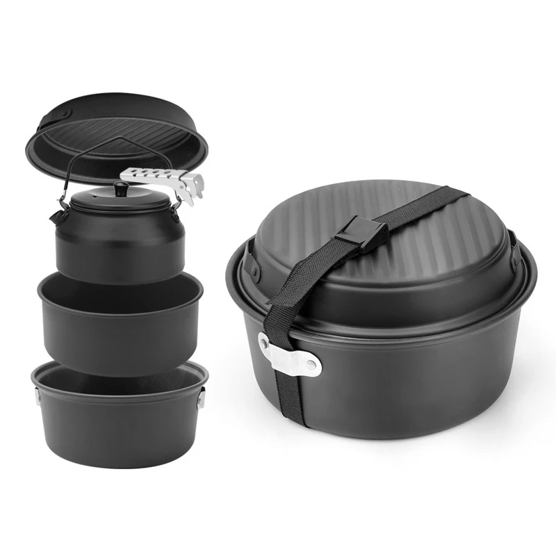 Camping Cookware Set Portable Cookware Set for Outdoor Hiking
Camping Cookware Set Portable Cookware Set for Outdoor Hiking