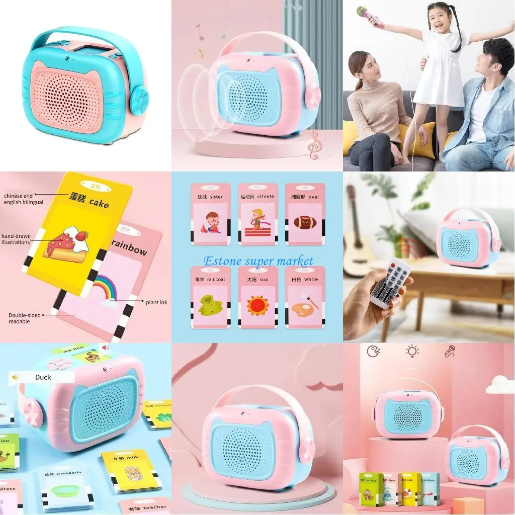 090B Preschool Music Player Speaker with Interactive Flash Cards, Learning Device Chinese and English Language Learning
090B Preschool Music Player Speaker with Interactive Flash Cards, Learning Device Chinese and English Language Learning