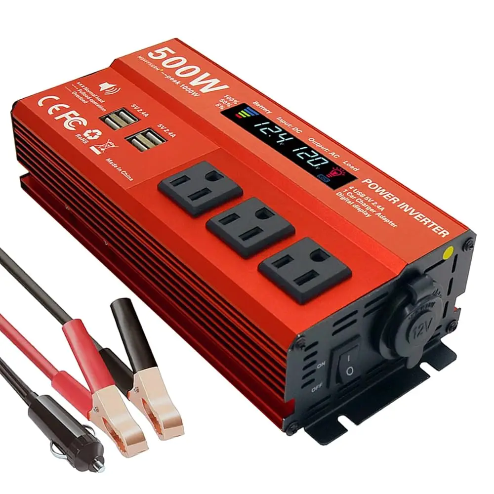Free ShippingFree Shipping500W Peak 1000W Power Inverter for Vehicles,DC 12V to 110V AC,4 x 2.4A USB Ports car Plug in Adapter O
Free ShippingFree Shipping500W Peak 1000W Power Inverter for Vehicles,DC 12V to 110V AC,4 x 2.4A USB Ports car Plug in Adapter O