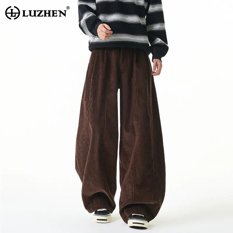 LUZHEN 2025 зимние новые высококачественные вельветовые свободные широкие брюки мужские модные красивые прямые мужские повседневные брюки JY5722
LUZHEN 2025 зимние новые высококачественные вельветовые свободные широкие брюки мужские модные красивые прямые мужские повседневные брюки JY5722