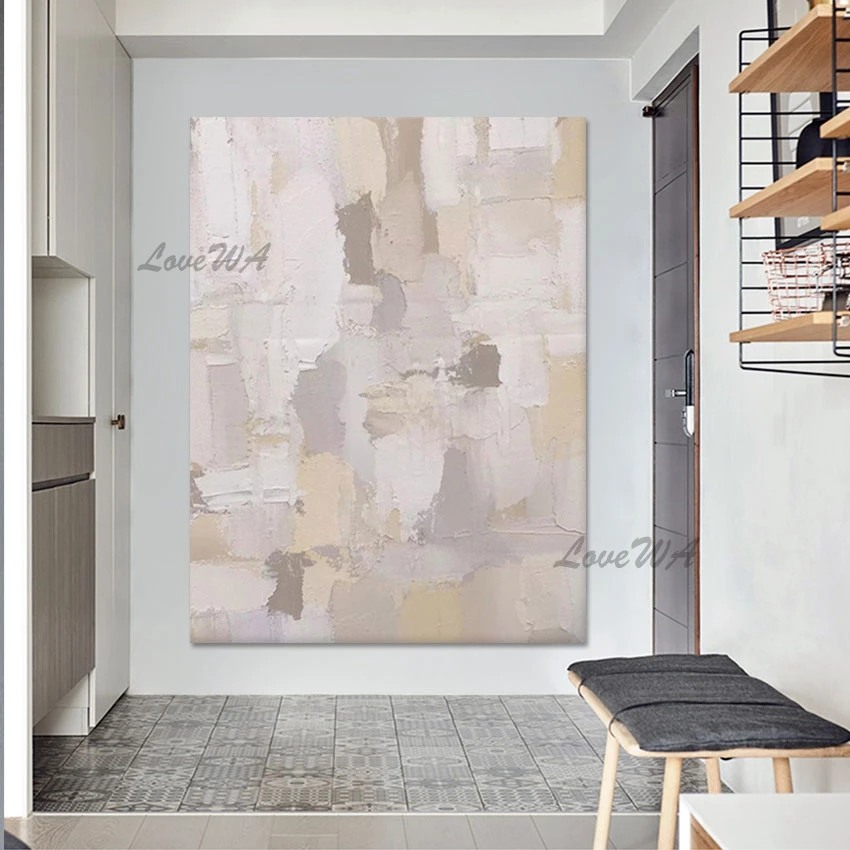 Unframed Canvas Painting for Home Interior Wall Decoration, 100% Hand-painted Art, Abstract Large Hangings, Christmas Gift
Unframed Canvas Painting for Home Interior Wall Decoration, 100% Hand-painted Art, Abstract Large Hangings, Christmas Gift