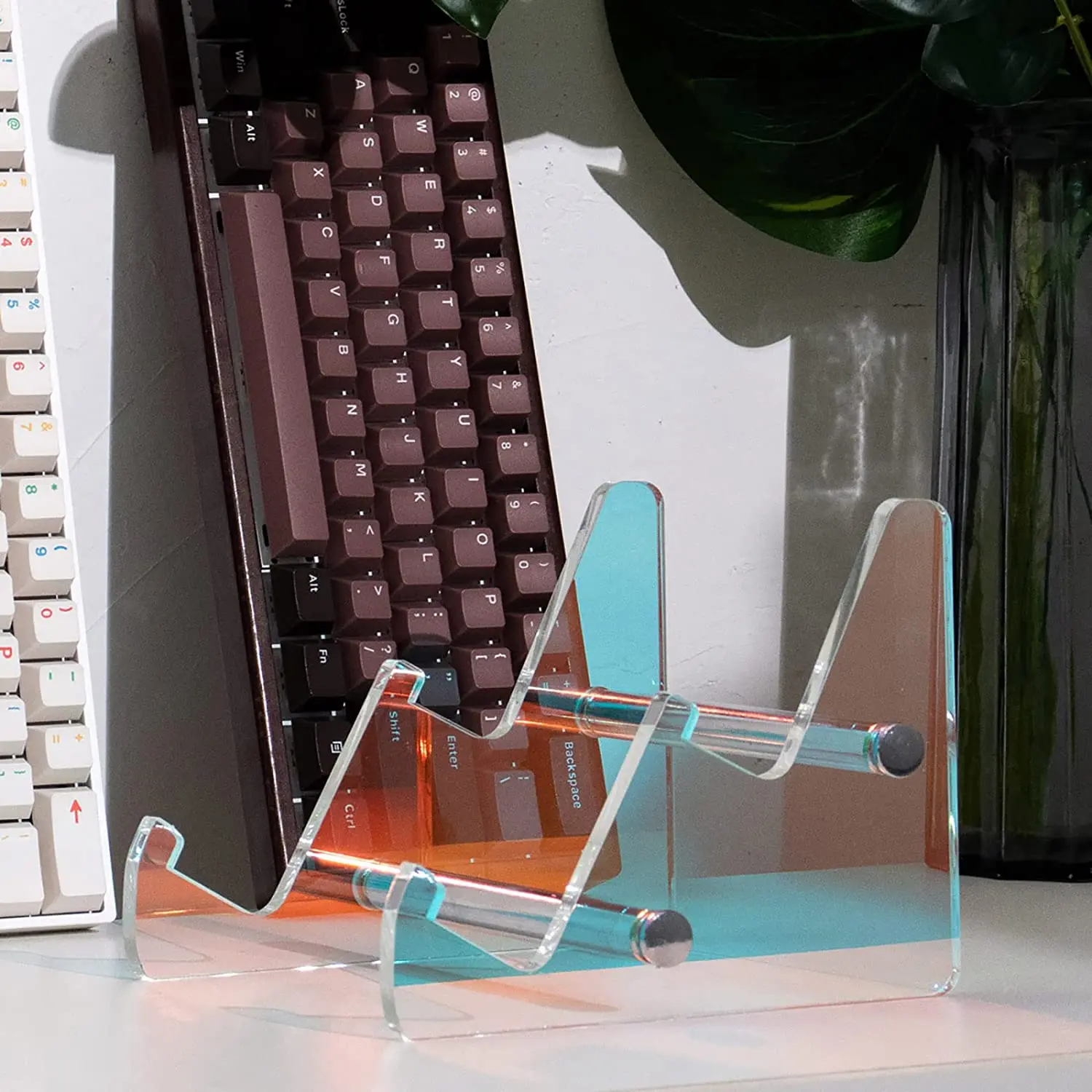 1-3 Tier Acrylic Mechanical Keyboard Display Stand Holder Colorful Keyboard Storage Shelf for Tablet Picture Frame Storage Tray
1-3 Tier Acrylic Mechanical Keyboard Display Stand Holder Colorful Keyboard Storage Shelf for Tablet Picture Frame Storage Tray