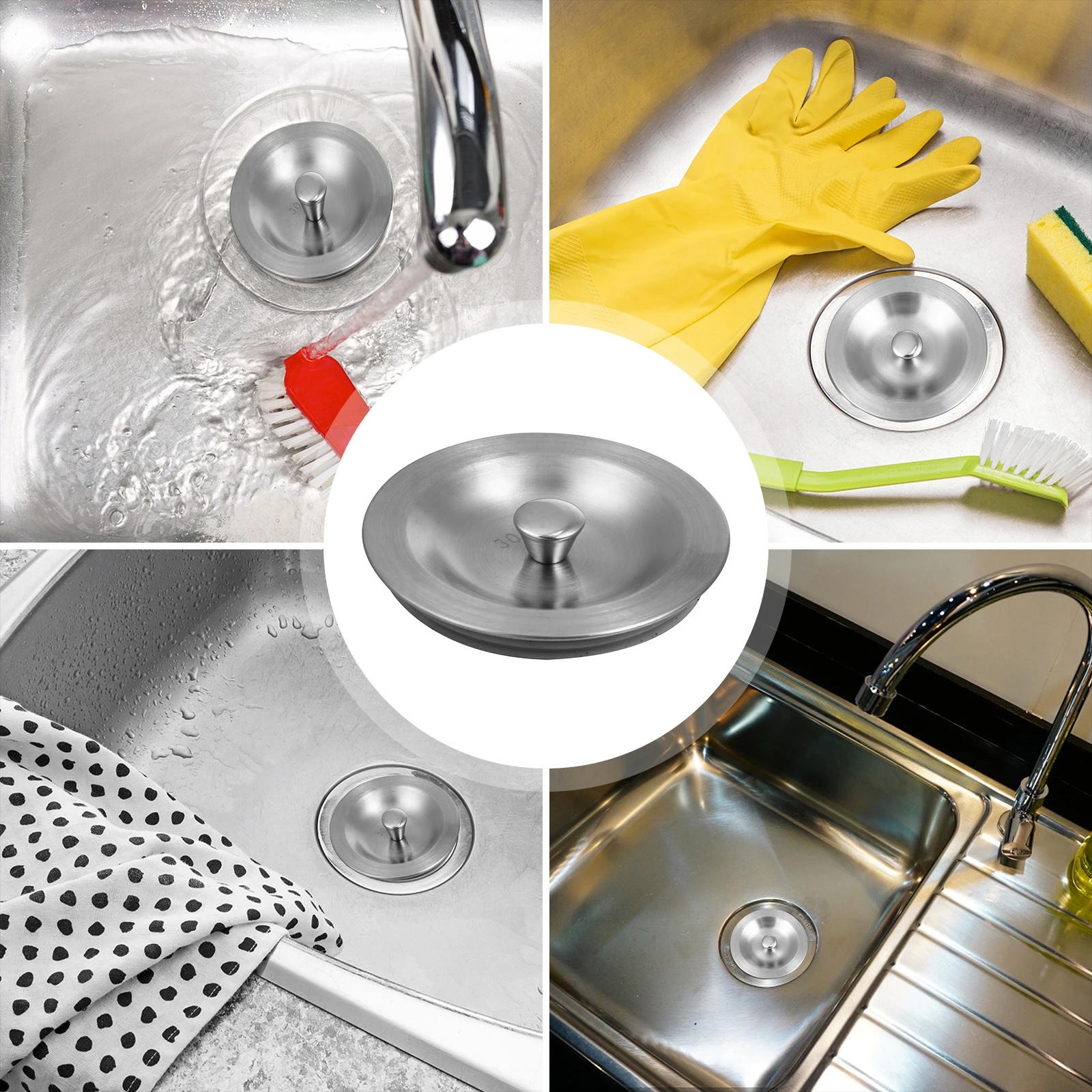 Stainless Steel Sink Drain Stoppers Kitchen Stopper Plugs For Sinks Without Garbage Disposals Durable Ergonomic Flat Suction
Stainless Steel Sink Drain Stoppers Kitchen Stopper Plugs For Sinks Without Garbage Disposals Durable Ergonomic Flat Suction