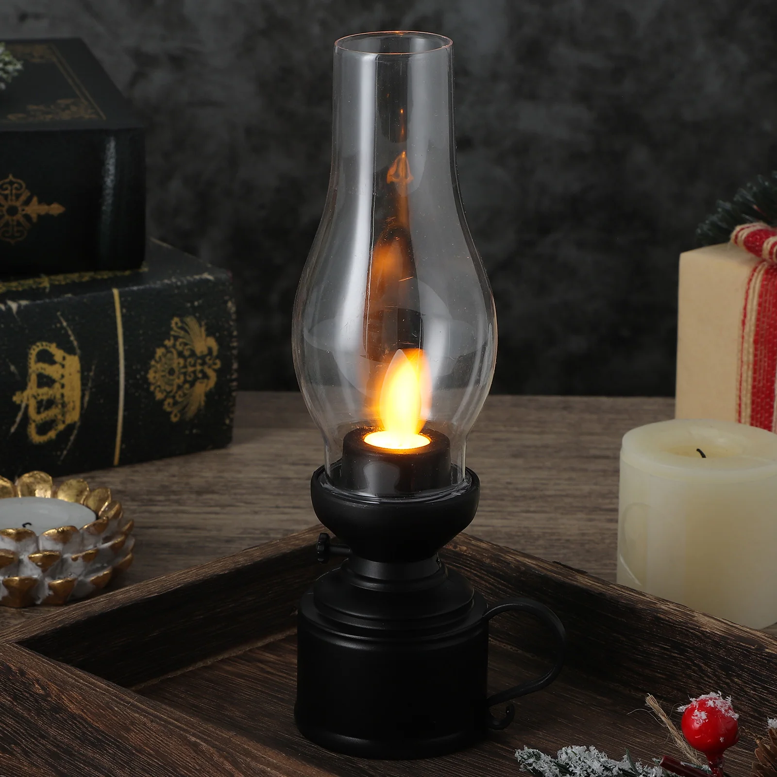 Retro Lamp LED Flameless Oil Lantern for Indoor Night Light Decorative Reusable Atmosphere Luminescence Ornament NEW
Retro Lamp LED Flameless Oil Lantern for Indoor Night Light Decorative Reusable Atmosphere Luminescence Ornament NEW