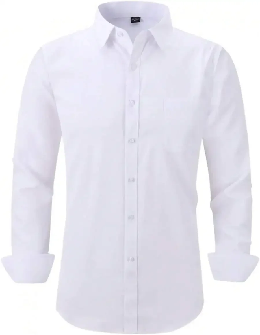 Mens Long Sleeve Button Down Shirt Regular Fit Casual Formal With Chest Pocket
Mens Long Sleeve Button Down Shirt Regular Fit Casual Formal With Chest Pocket