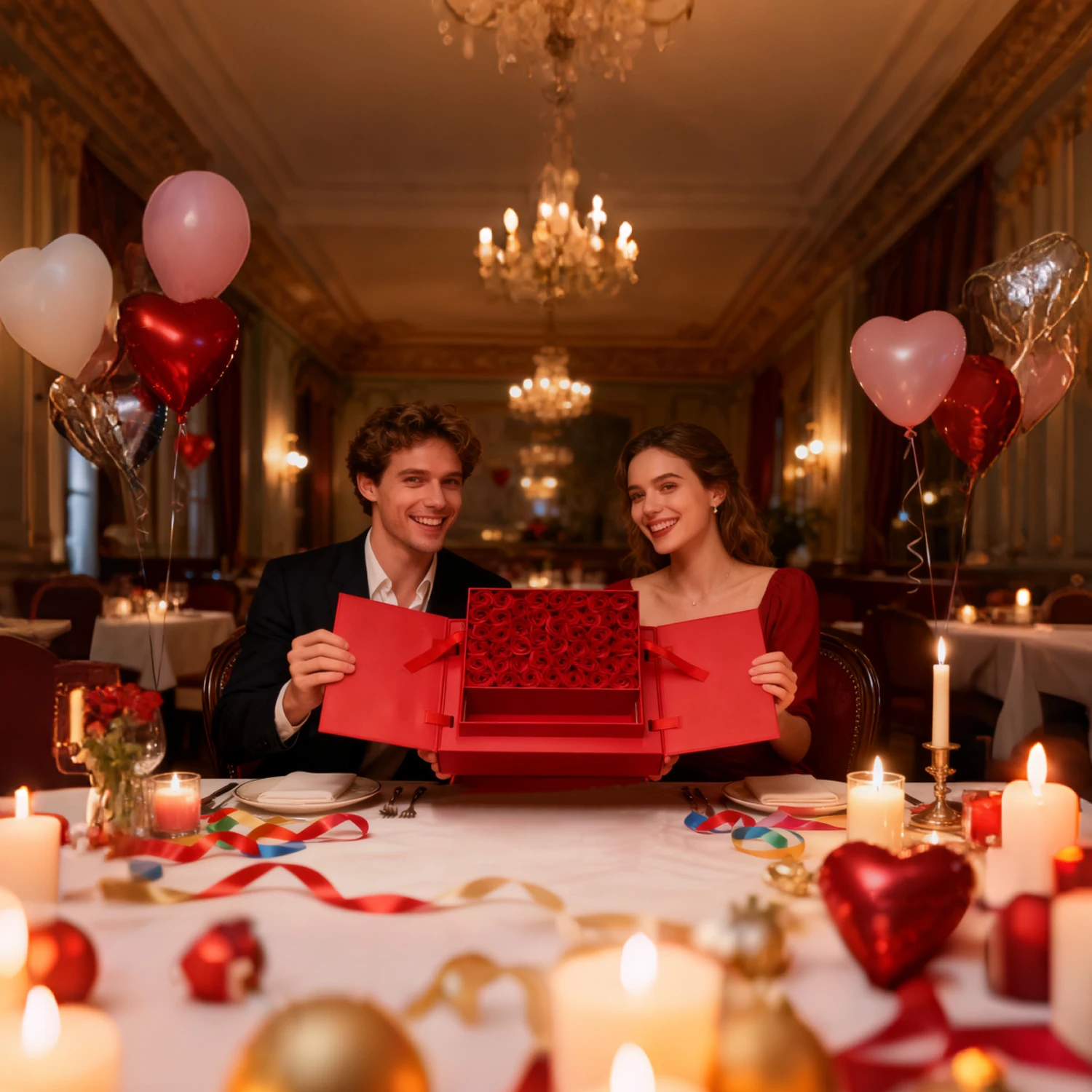 Полуполный/полный цветов, пустая подарочная коробка ко Дню святого Валентина, пустая подарочная коробка для праздничной вечеринки, с ароматическими лепестками роз и тычинками внутри
Полуполный/полный цветов, пустая подарочная коробка ко Дню святого Валентина, пустая подарочная коробка для праздничной вечеринки, с ароматическими лепестками роз и тычинками внутри