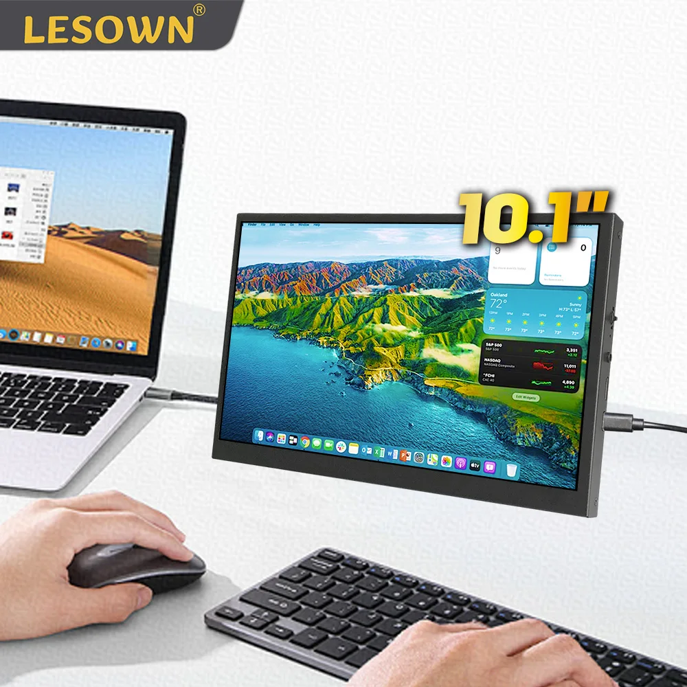LESOWN 10.1 Inch Touchscreen Mini Display 1024×600 IPS LCD Auxiliary Portable Monitor for PC Xbox PS4 Windows Driver-Free Setup
LESOWN 10.1 Inch Touchscreen Mini Display 1024×600 IPS LCD Auxiliary Portable Monitor for PC Xbox PS4 Windows Driver-Free Setup