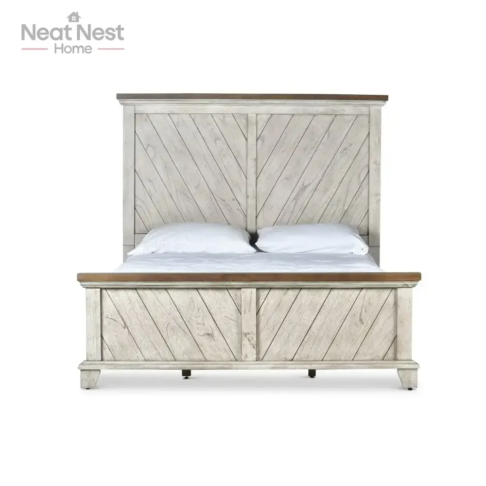 Queen Faux Leather bed frame,Chevron patterned headboard,Bear Creek - Queen Bed - White washed Gray, furniture bedroom
Queen Faux Leather bed frame,Chevron patterned headboard,Bear Creek - Queen Bed - White washed Gray, furniture bedroom