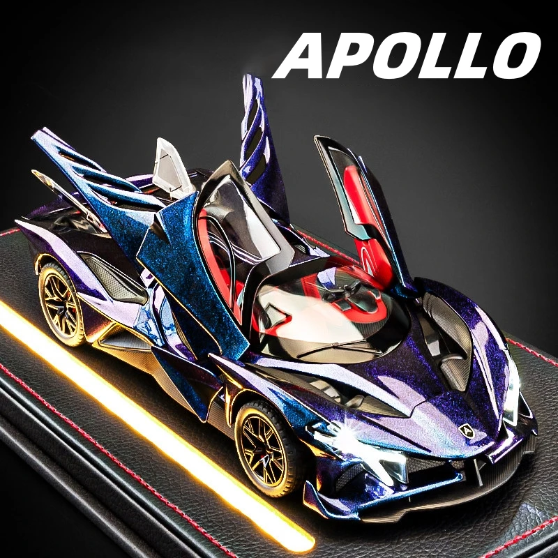 1:18 Apollo Project EVO Supercar Alloy Car Diecasts & Toy Vehicles Metal Toy Car Model Sound and light Collection Kids Toy
1:18 Apollo Project EVO Supercar Alloy Car Diecasts & Toy Vehicles Metal Toy Car Model Sound and light Collection Kids Toy