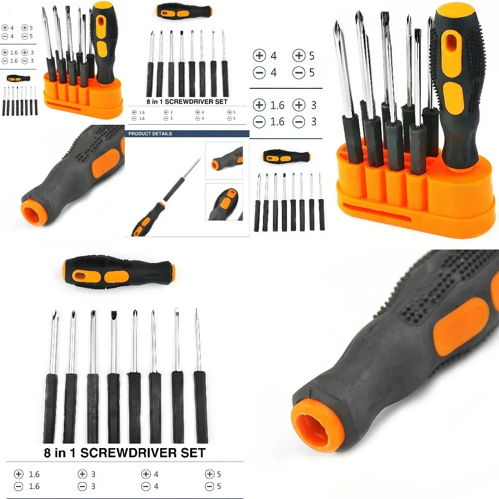 STONEGO 1Set 8-in-1 Multifunctional Screwdriver Set - Repair Tool Kit for Mobiles, Computers, Various Interchangeable Heads in
STONEGO 1Set 8-in-1 Multifunctional Screwdriver Set - Repair Tool Kit for Mobiles, Computers, Various Interchangeable Heads in
