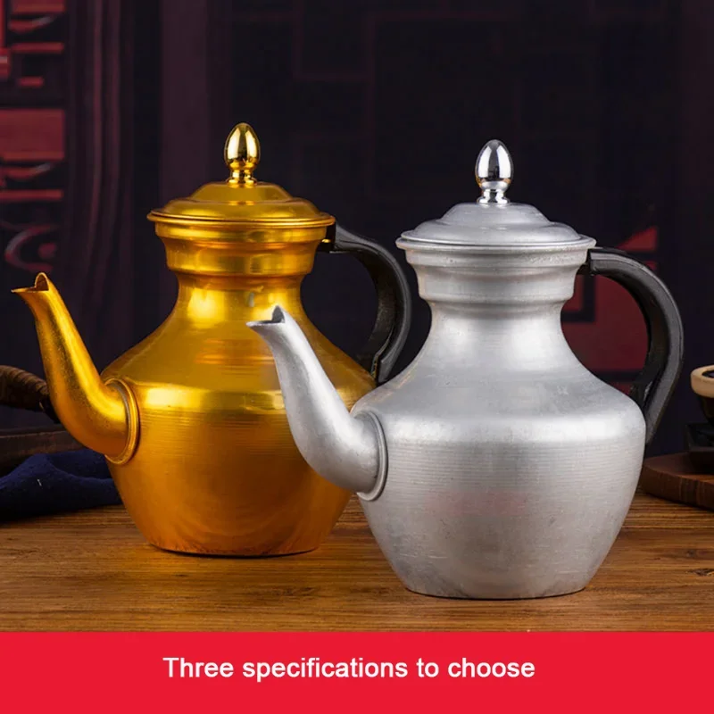 1.5L/2.5L Ethnic Old-Fashioned Butter Teapot Tibetan Milk Teapot Large Capacity Aluminum Kettle Make Tea Pot
1.5L/2.5L Ethnic Old-Fashioned Butter Teapot Tibetan Milk Teapot Large Capacity Aluminum Kettle Make Tea Pot