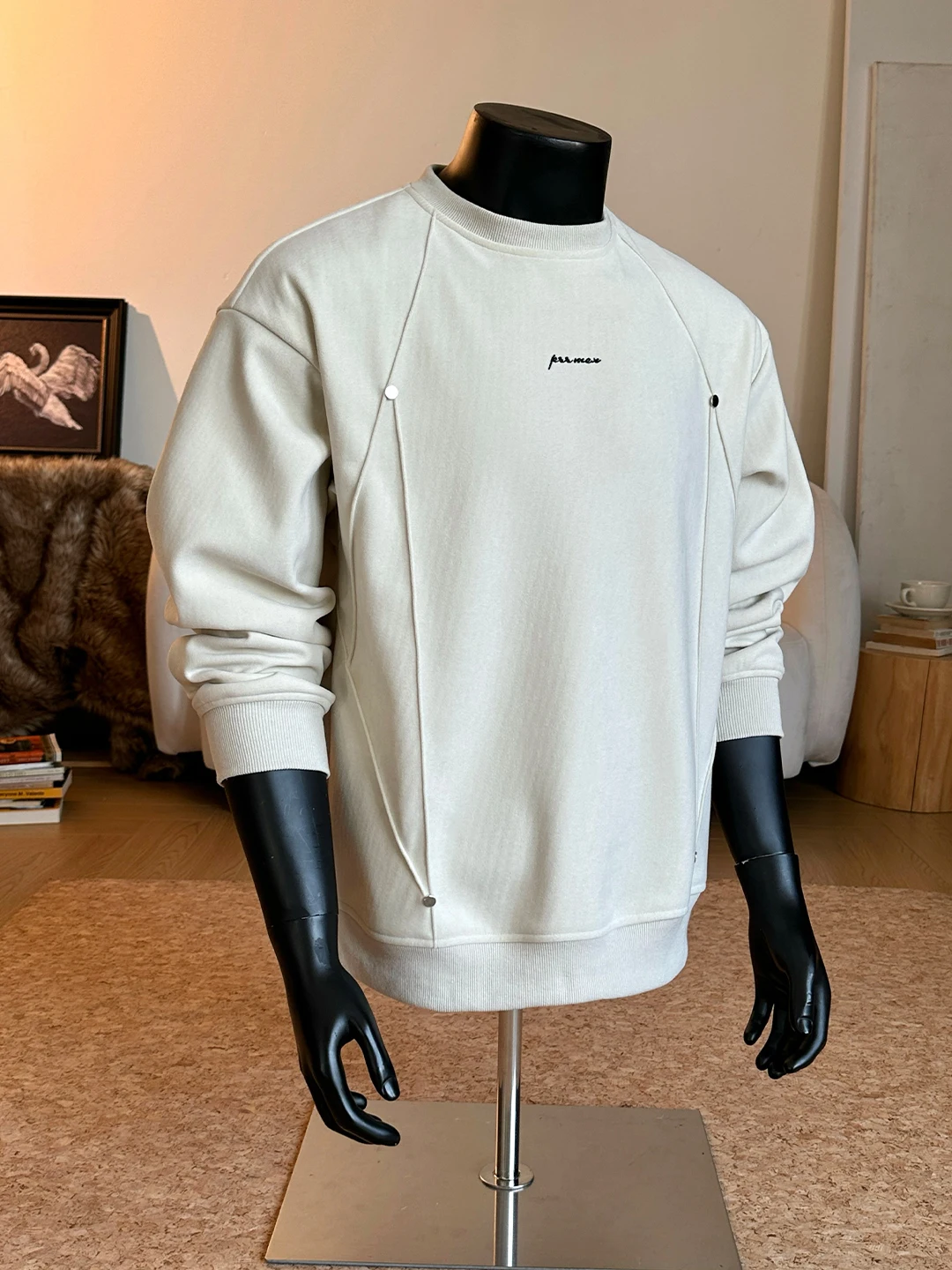 Cleanfit Men's Fce Lined round Ne Sweatirt Thiened Winter Inner Wear Casual Sle American Heavy Du Rivet Design
Cleanfit Men's Fce Lined round Ne Sweatirt Thiened Winter Inner Wear Casual Sle American Heavy Du Rivet Design