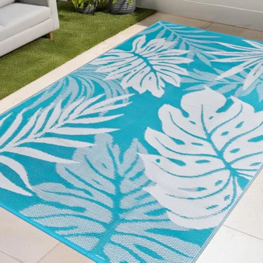 Outdoor Patio Rug, 8x10ft Waterproof Reversible Plastic Straw Mat Beige Gray, UV-Resistant for RV, Picnic, Backyard, Deck, Balc
Outdoor Patio Rug, 8x10ft Waterproof Reversible Plastic Straw Mat Beige Gray, UV-Resistant for RV, Picnic, Backyard, Deck, Balc