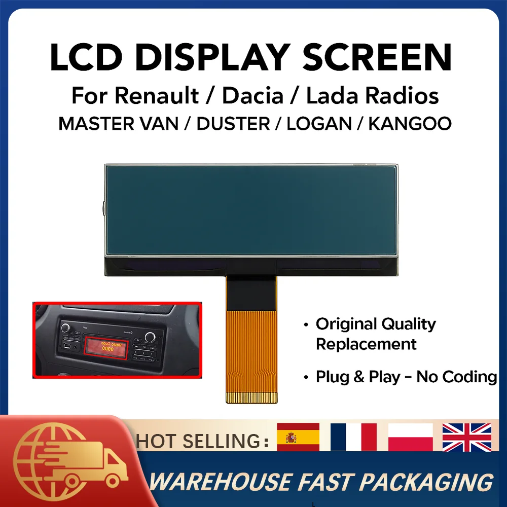 ЖК-дисплей, автомобильный радиоприемник, стерео экран, замена для Renault Duster Logan Captur, символ Dacia Sandero AGC-1220RF-A AGC-0060RF-A 
ЖК-дисплей, автомобильный радиоприемник, стерео экран, замена для Renault Duster Logan Captur, символ Dacia Sandero AGC-1220RF-A AGC-0060RF-A