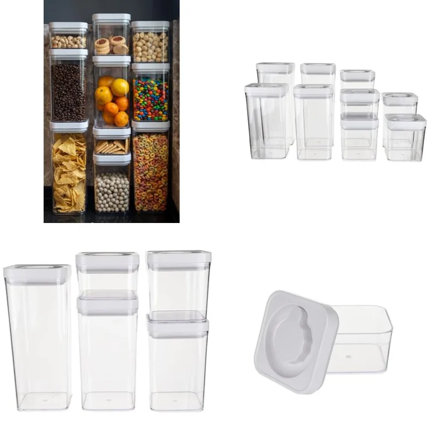 Airtight Food Storage Containers, BPA Free, Dishwasher Safe, with Twist/Turn Lids, for Kitchen Pantry Organization,,Clear Plast
Airtight Food Storage Containers, BPA Free, Dishwasher Safe, with Twist/Turn Lids, for Kitchen Pantry Organization,,Clear Plast