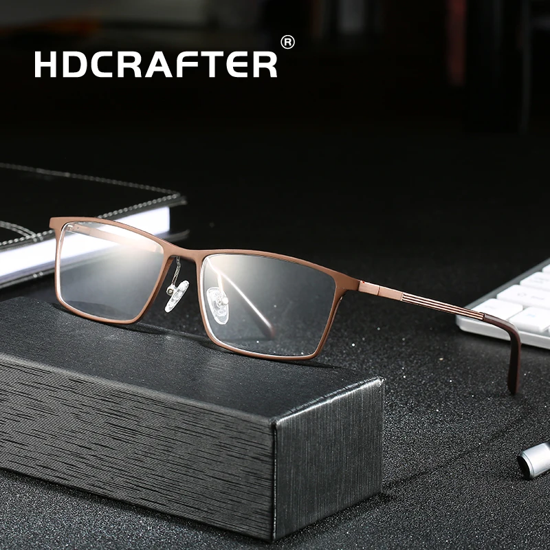 HDCRAFTER Men's Prescription Optical Eyeglasses Glasses Full Rim Frame Transparent Lens Oculos De Grau lunette de vue homme
HDCRAFTER Men's Prescription Optical Eyeglasses Glasses Full Rim Frame Transparent Lens Oculos De Grau lunette de vue homme
