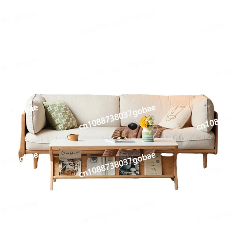 LMM Solid Wood Coffee Table Modern Minimalist Oak Small Apartment Stone Plate Tea Table
LMM Solid Wood Coffee Table Modern Minimalist Oak Small Apartment Stone Plate Tea Table