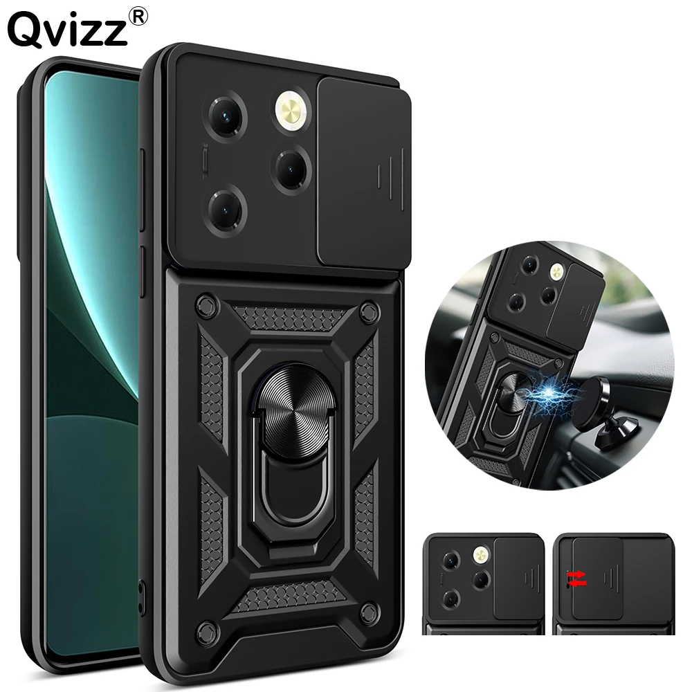 Case for Infinix Hot 40 Pro Slide Camera Car Magnetic Ring Holder Silicone Protection Phone Cover Hot40Pro X6836 X6837 Coque
Case for Infinix Hot 40 Pro Slide Camera Car Magnetic Ring Holder Silicone Protection Phone Cover Hot40Pro X6836 X6837 Coque