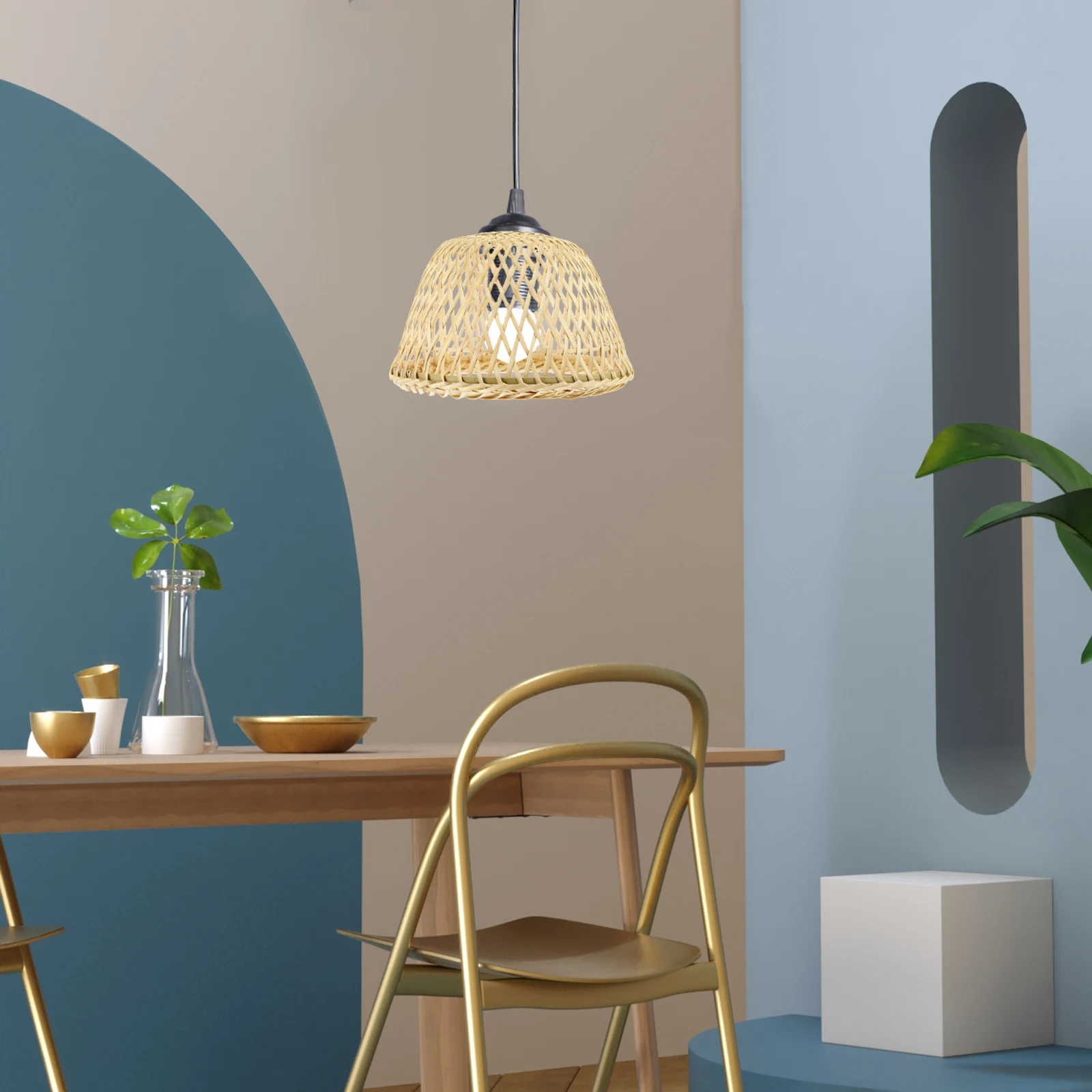 Bamboo Lampshade Hand Woven Cover Creative Khaki Retro Dustproof Decorative Lighting Rustic Style Lamp Accessory
Bamboo Lampshade Hand Woven Cover Creative Khaki Retro Dustproof Decorative Lighting Rustic Style Lamp Accessory
