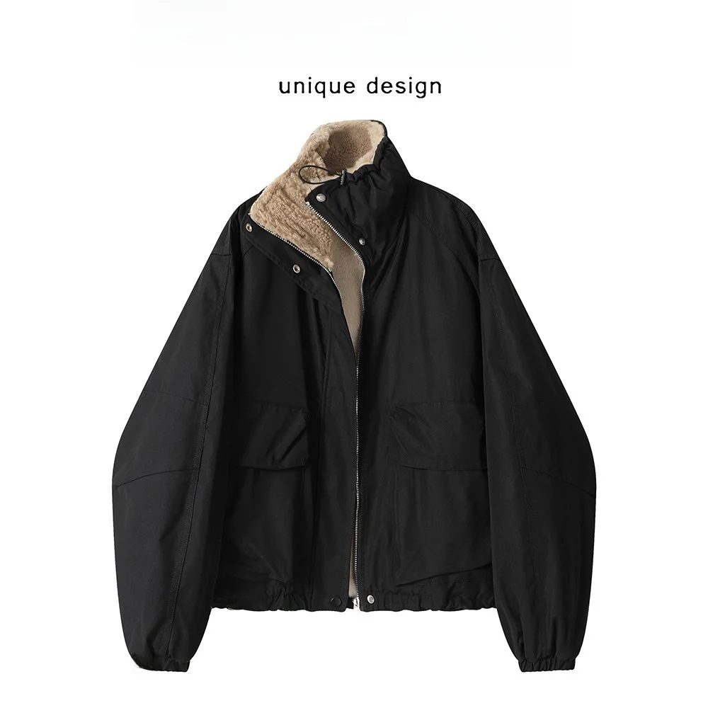 Женская куртка из меха ягненка Thiened, осенне-зимняя элитная хлопковая рабочая одежда с подкладкой, гонконгская одежда с воротником-стойкой на молнии
Женская куртка из меха ягненка Thiened, осенне-зимняя элитная хлопковая рабочая одежда с подкладкой, гонконгская одежда с воротником-стойкой на молнии