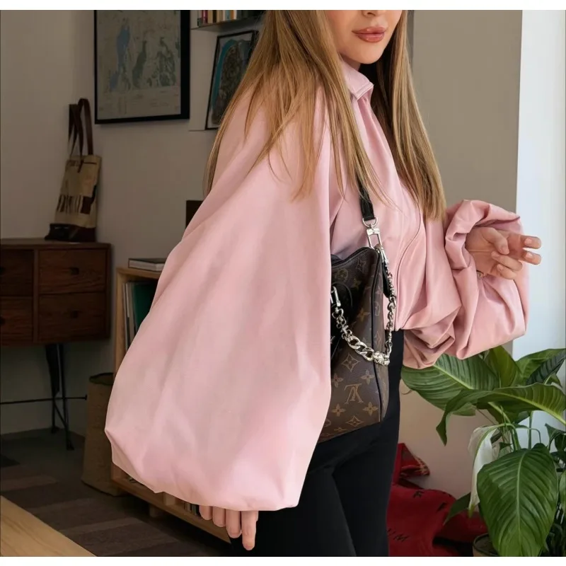 2026 Women's Spring New Loose Versatile Balloon Sleeve Lapel Short Jacket Spring New
2026 Women's Spring New Loose Versatile Balloon Sleeve Lapel Short Jacket Spring New