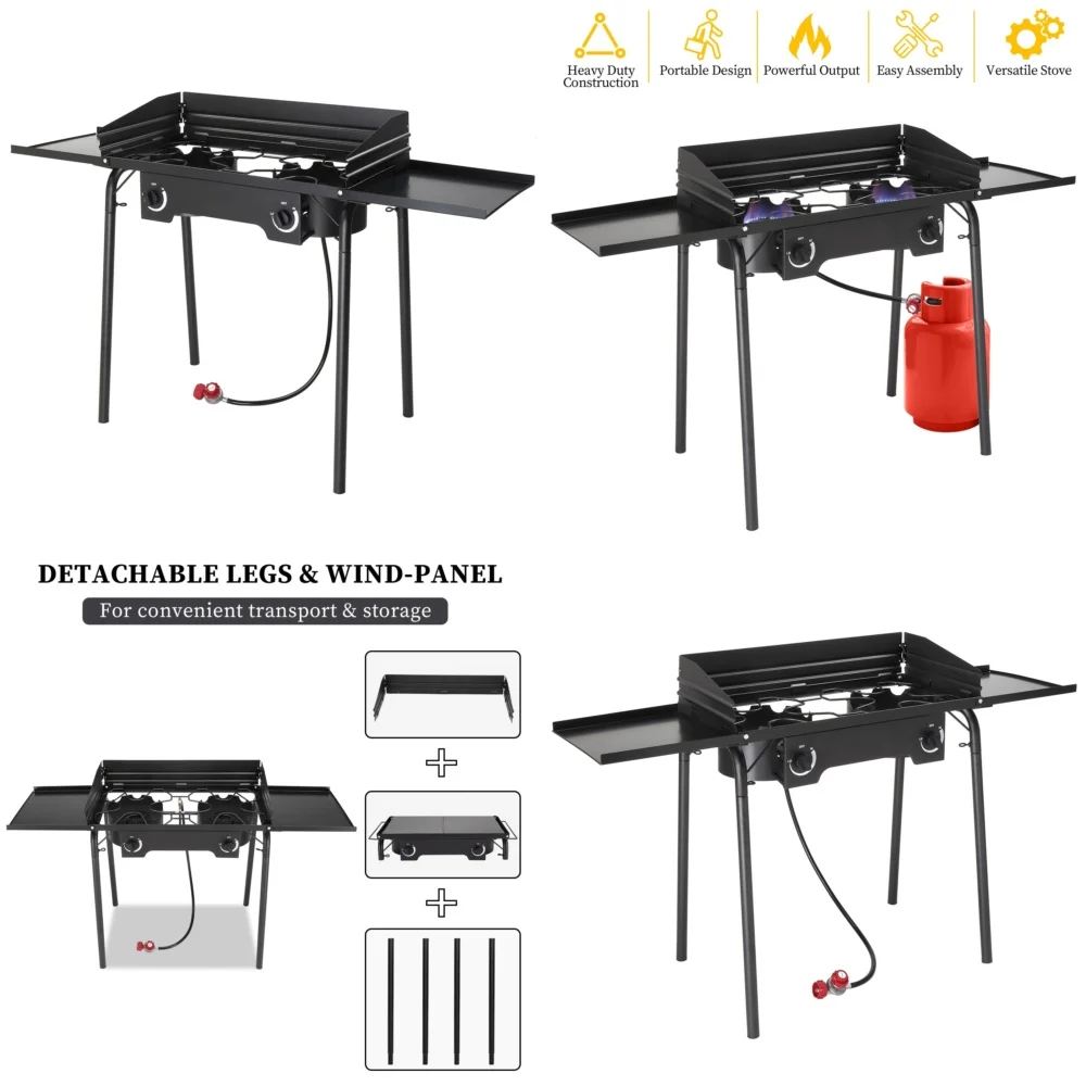 bbq grillsPortable 150000 BTU Propane Gas Grill with 2 Burners Outdoor Cooking Stove for BBQ Camping Grill Master Dual Fuel
bbq grillsPortable 150000 BTU Propane Gas Grill with 2 Burners Outdoor Cooking Stove for BBQ Camping Grill Master Dual Fuel