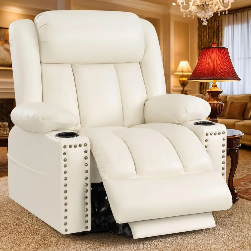 Triple Motor Large Power Lit Recliner Chair or Elderly with Heat and Massage, Lay lat Lit Chairs or SeniIninite Position, Extend
Triple Motor Large Power Lit Recliner Chair or Elderly with Heat and Massage, Lay lat Lit Chairs or SeniIninite Position, Extend