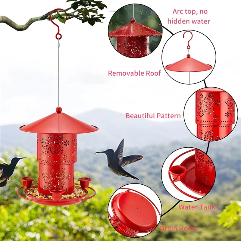 Best-Outdoor Hanging Metal Double Layer Bird Feeder Bird Water Feeder Anti-Squirrel
Best-Outdoor Hanging Metal Double Layer Bird Feeder Bird Water Feeder Anti-Squirrel