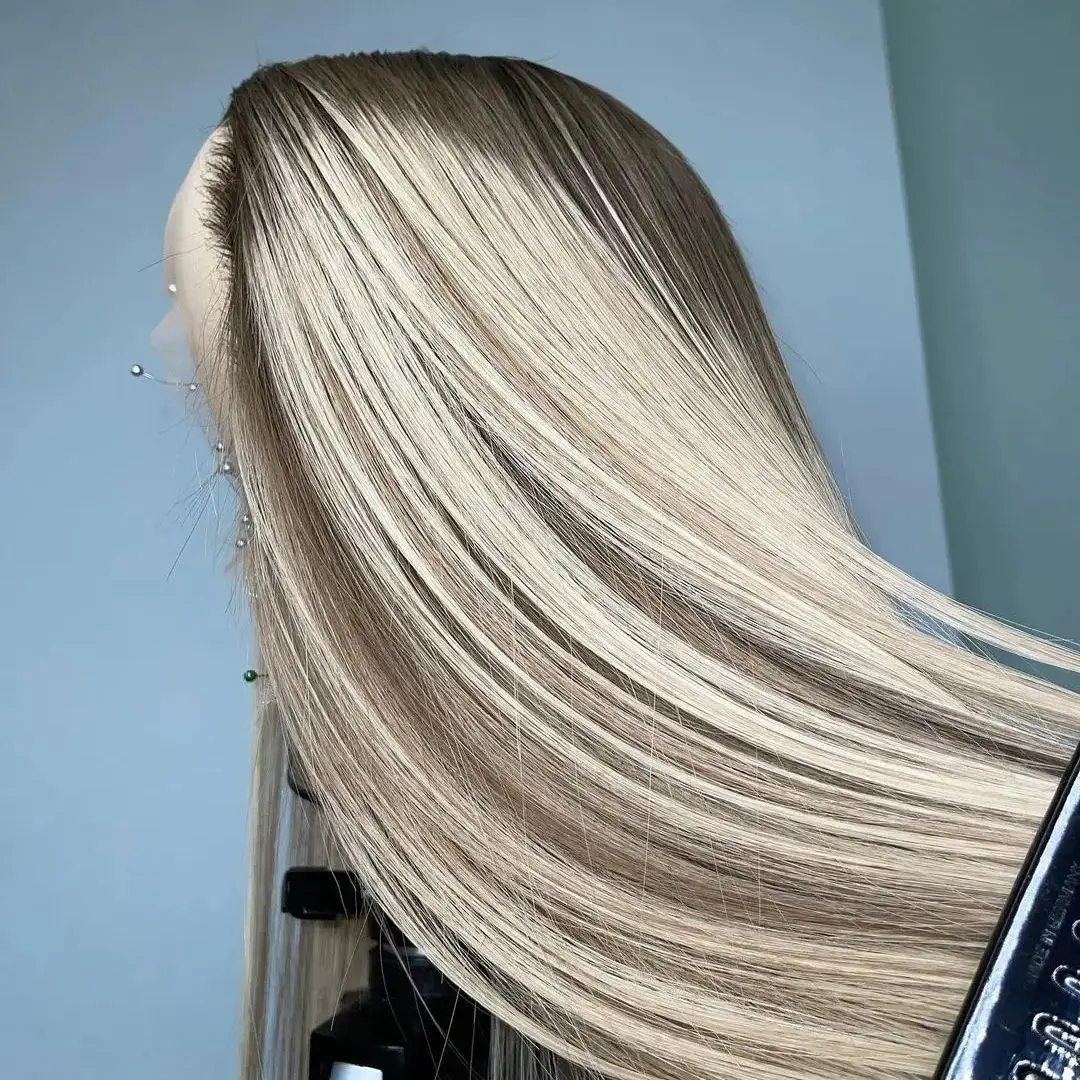 Natural Roots Soft Straight Synthetic Futura Lace Frontal Wigs for Woman Highlighted Ash Blonde HD Invisible Lace Cosplay Wigs
Natural Roots Soft Straight Synthetic Futura Lace Frontal Wigs for Woman Highlighted Ash Blonde HD Invisible Lace Cosplay Wigs