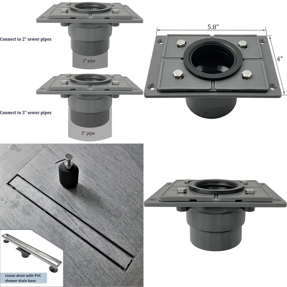 24-Inch Stainless Steel Linear Shower Drain with Tile Insert Grate and Base
24-Inch Stainless Steel Linear Shower Drain with Tile Insert Grate and Base