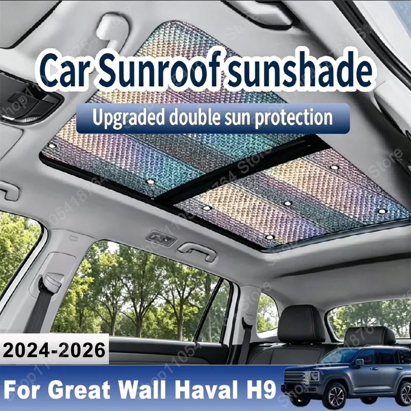 For Great Wall Haval H9 2024 2025 2026 MK2 Car Sun Shades Cover Auto Sunroof Sunshade Protector Anti-UV Heat Isolate Accessories
For Great Wall Haval H9 2024 2025 2026 MK2 Car Sun Shades Cover Auto Sunroof Sunshade Protector Anti-UV Heat Isolate Accessories