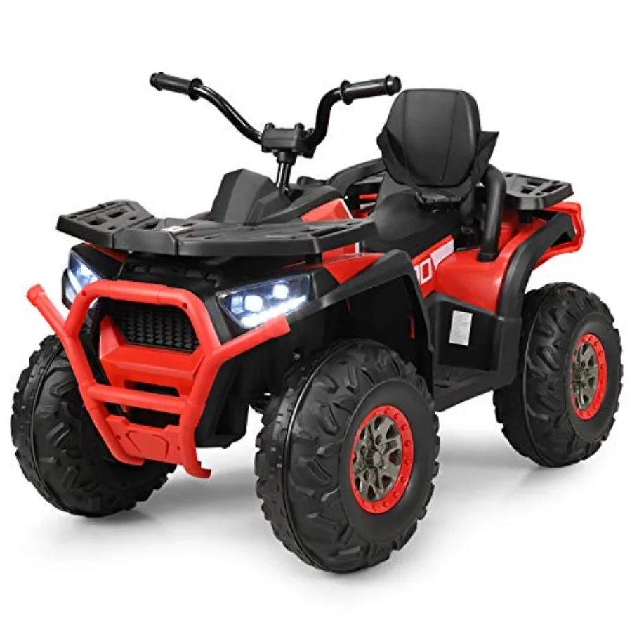 ATV ride-on car for outdoor use, ABS plastic body, red color, safety belt + LED lights + music + horn + 2-speed control + USB/M
ATV ride-on car for outdoor use, ABS plastic body, red color, safety belt + LED lights + music + horn + 2-speed control + USB/M